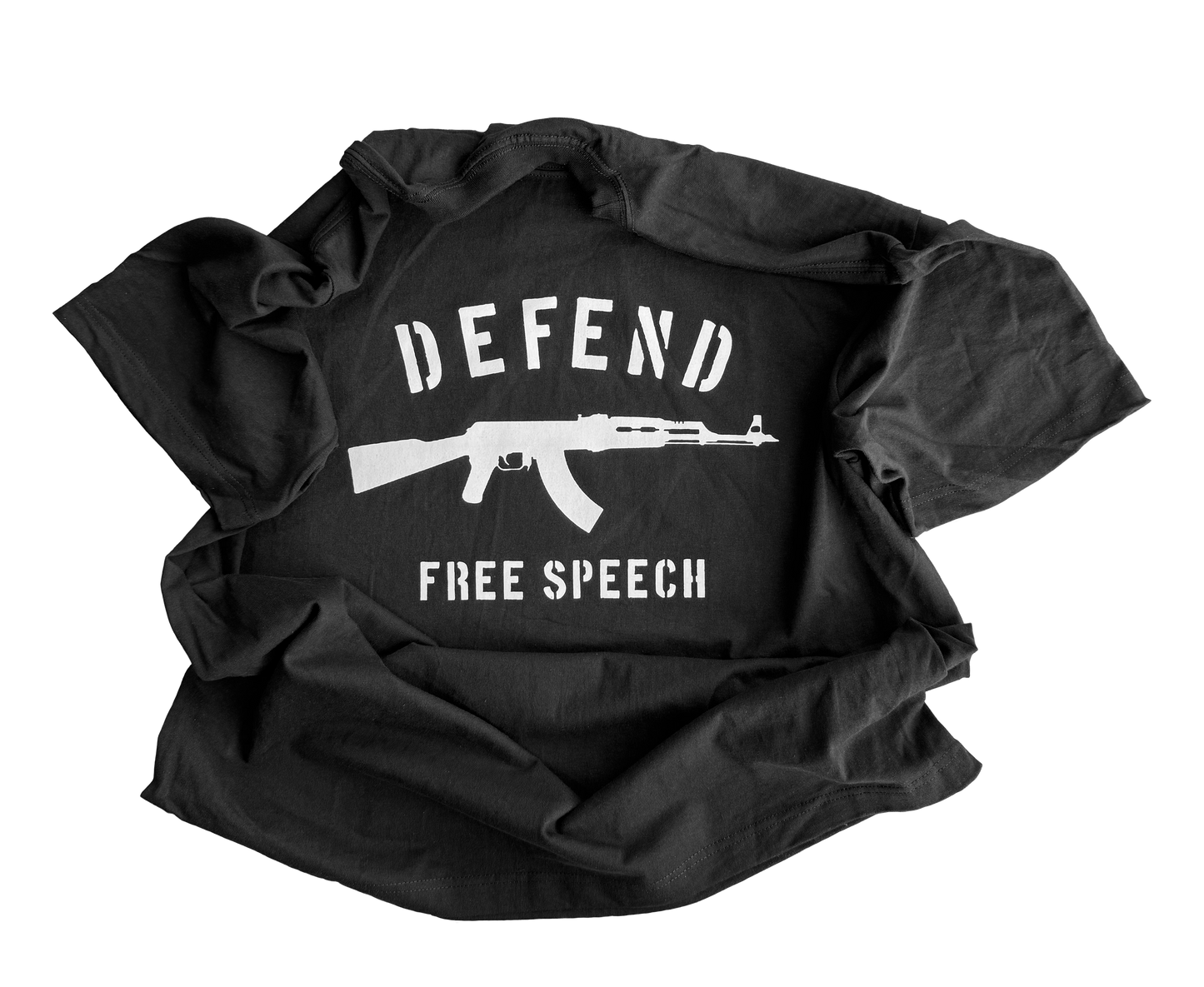 Defend Free Speech Tee Black